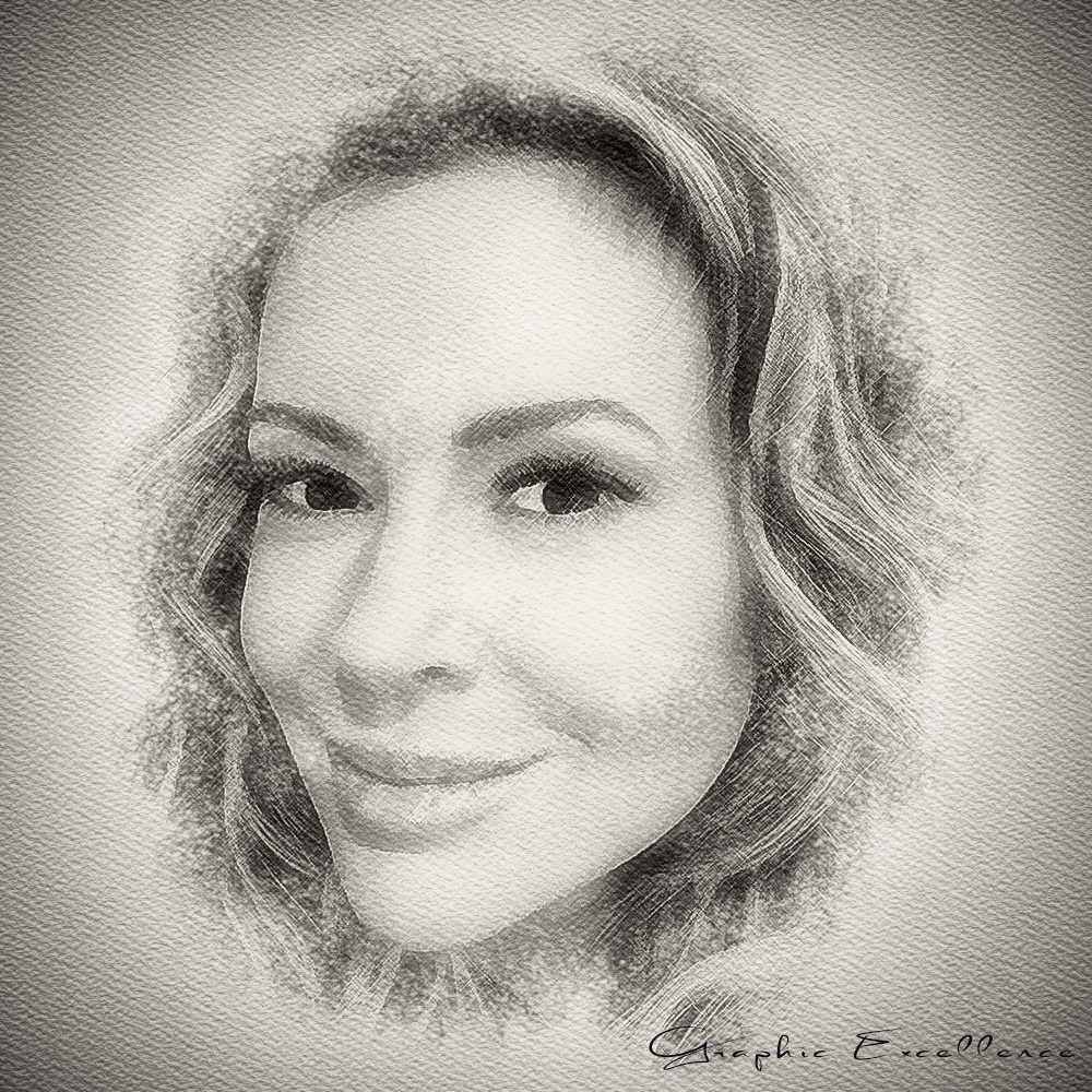 Alyssa Milano - sketched Portrait