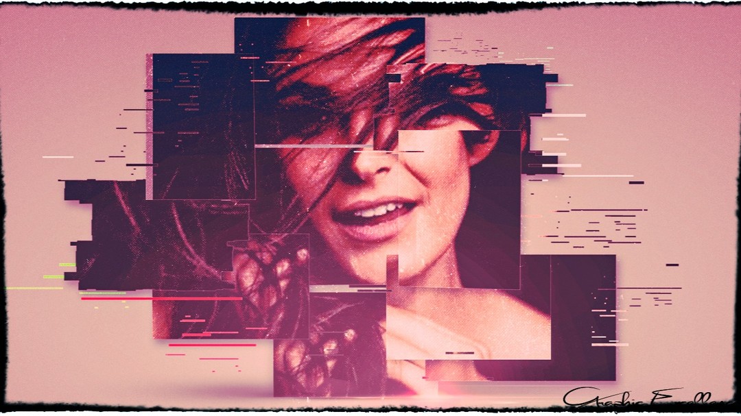 Psychedelic portrait Georgina Holgu&iacute;n